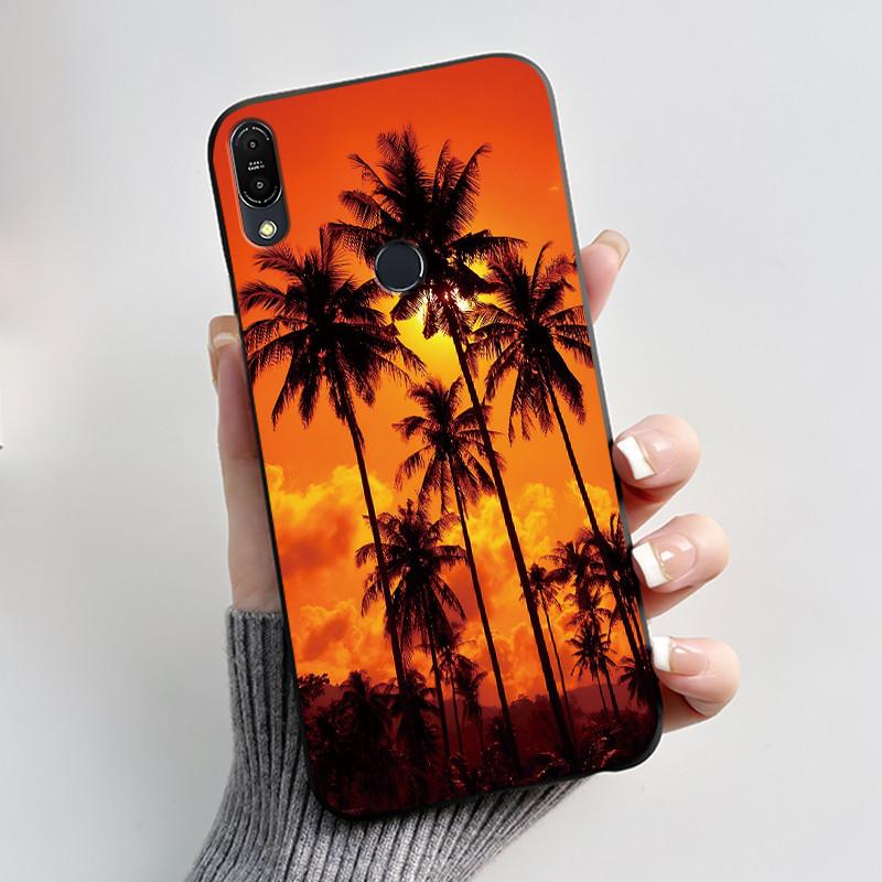 For Asus Zenfone Max Pro M1 ZB602KL ZB601KL X00TD / Max M1 ZB555KL X00PD Case Rabbit Cartoon Animals Black Soft Silicone Cover