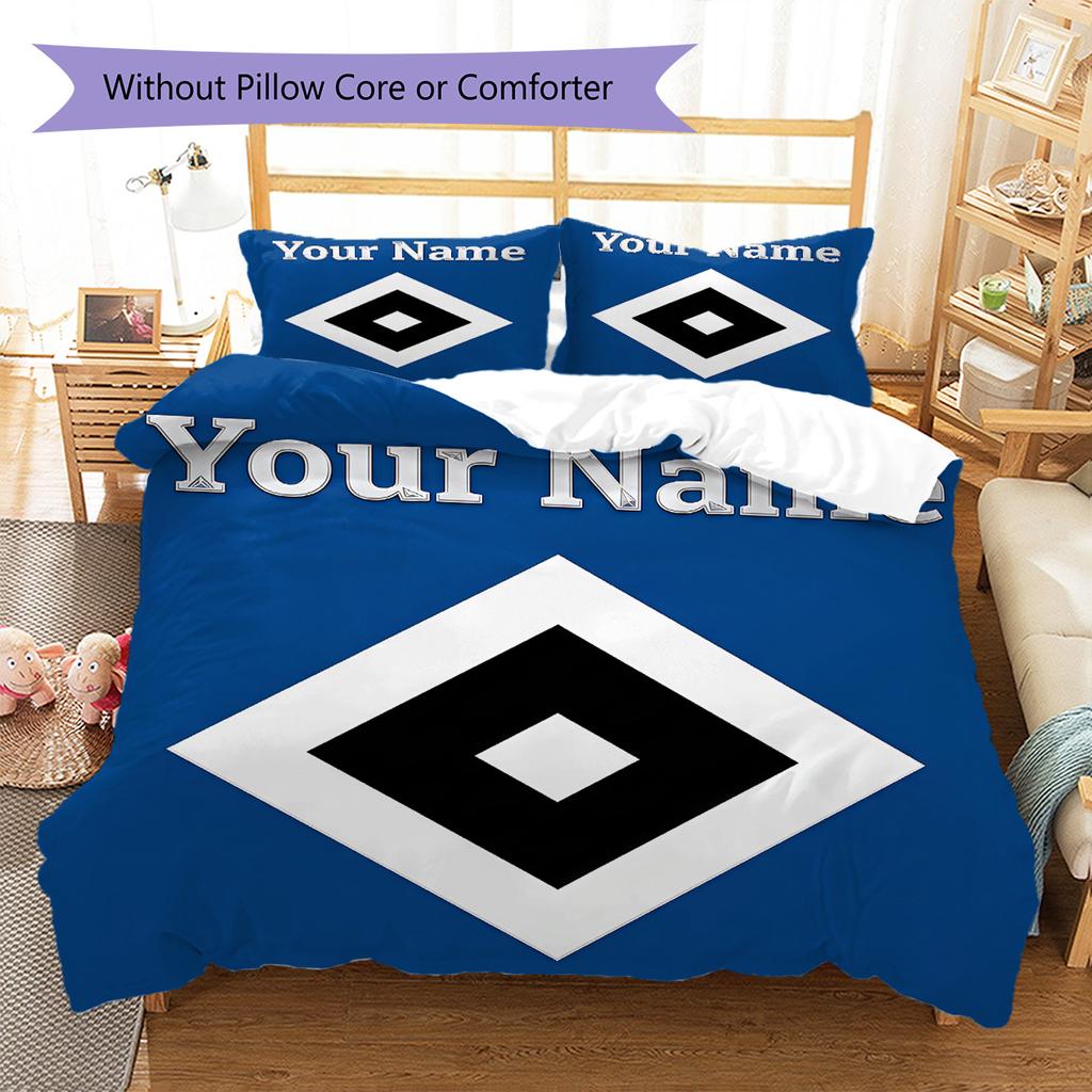 Custom Name HSV Bedding,Quilt Set Quilt Cover Pillowcase Home Birthday Gift(1 * Duvet Cover + 2 * Pillowcase, Without Core) -HE69