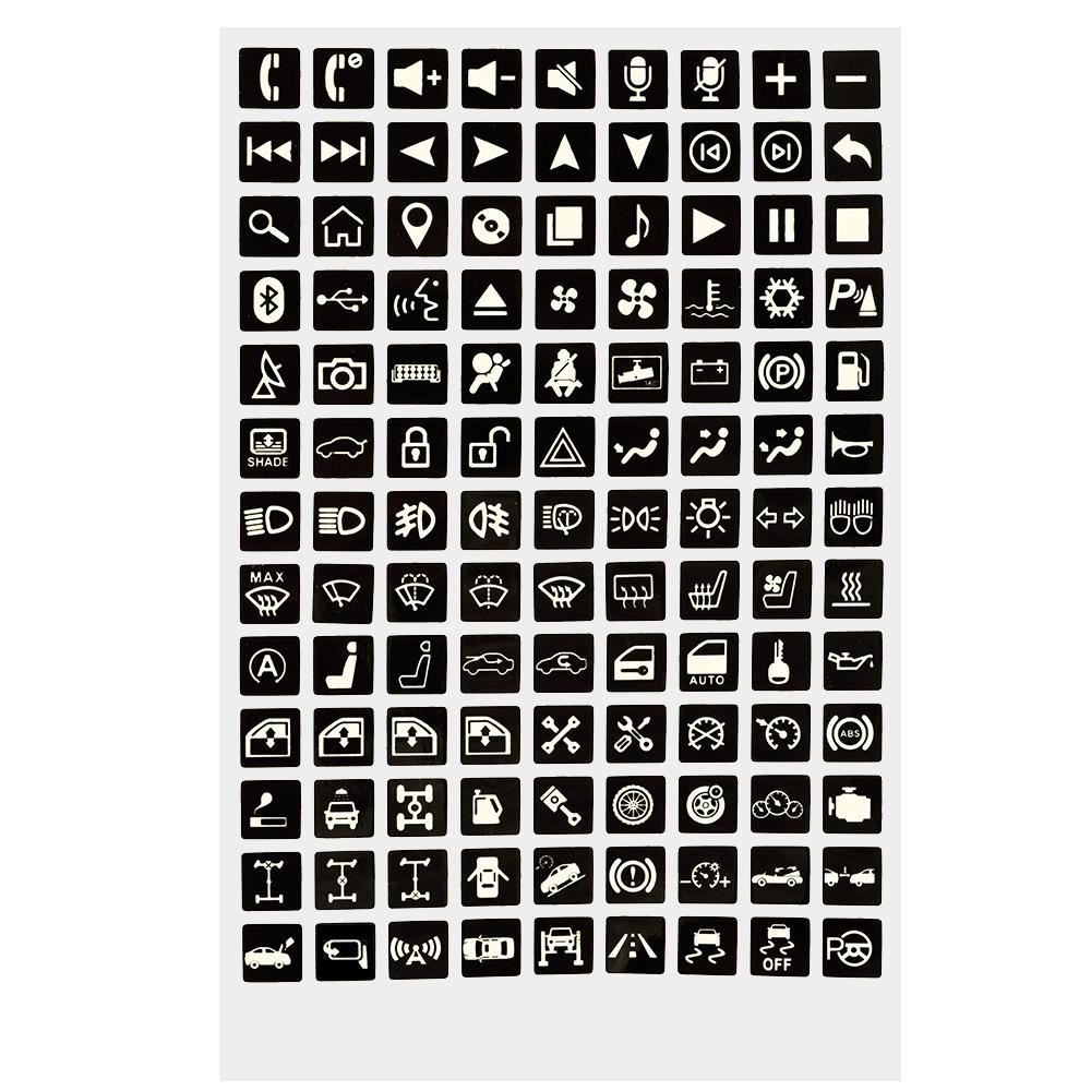 

Luminous Car Sticker Instrument Panel Buttons Stickers PVC Truck Decoration Rocker Switch Label Circuit Decal