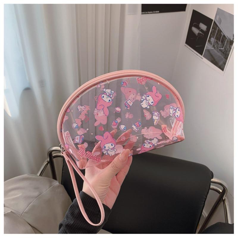 Transparent fruity ice cream waterproof toilet bag cosmetic bag fitness bath beach bag women s bag