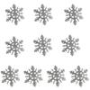 Snowflake Barrettes Studded Christmas Glitter Elegant Snowflake Hair Clip Christmas for Women, Snowflake