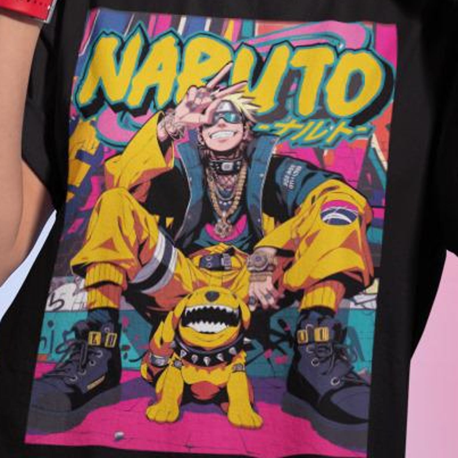 Dog Anime and Manga Unisex Heavy Cotton Tee, Japanese Style Graphic Tee, Wolf Lover Gift Shirt, Anime Tee, Manga Tee 3XL