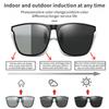 Polarizing Color Changing  Photochromic Vintage Clip Glasses Night Vision Driving Goggles Men Women Clip On Sunglasses
