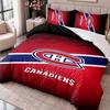 Montreal Canadiens 3Pcs Bedding Set Duvet Cover With Two Pillowcases For Bedroom Home Decoration