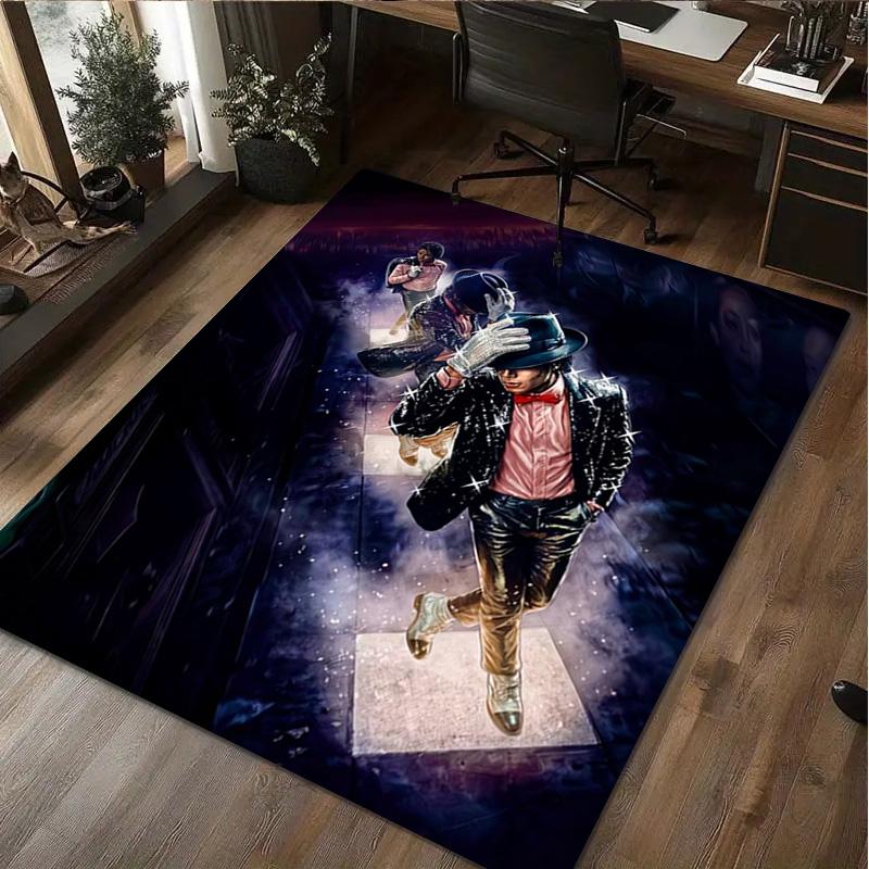 Michael Jackson Rug Carpet Office Decorative Carpet For Living Room Bedroom Door Mat Floor Rug Computer Chair Area Rug