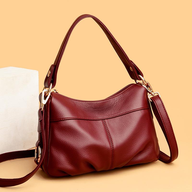 Women's PU Leather Shoulder Bag  Crossbody Bag  Versatile  Monochromatic  Luxury  Designer  Trend  Brand  Fashion  New