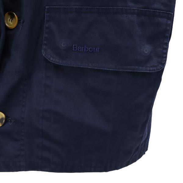 Barbour Long Sleeve Blouson S Navy Back Fleece Men's Used