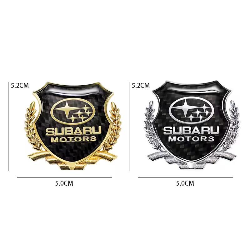 2Pcs Car Metal Badge Stickers Decorative Accessories For Subaru STI XV Forester BRZ Smart Crosstrek Legacy Mpreza Ascent Tribeca et4
