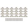 24pcs Corner Protector 3cm Chinese Style Retro Brass Elegance Exquisite Furniture Edge Protection