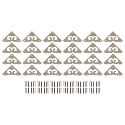 24pcs Corner Protector 3cm Chinese Style Retro Brass Elegance Exquisite Furniture Edge Protection