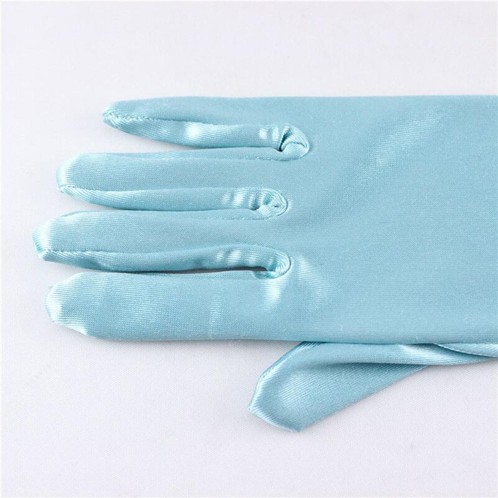 Little Girls Princess Gloves Satin Cloth Gloves Princess Dress Up Accessories