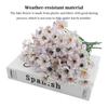 2X Plastic Garden Artificial Flowers Violet Plants Romantic Flower Bouquet Window Kitchen Table Office Pot