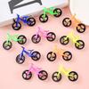 12Pcs Kids Mini Bicycle Model Movable Joints Plastic Bicycle Figurine Simulation Bike Toy Home