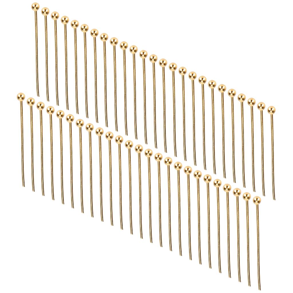 50 sztuk Ball Head Pins Biżuteria Wisiorek DIY Craft Koralik Dokonywanie Części Akcesoria Dostaw