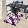 Office Rug Kawaii, Heart Anti-Slip Rug, Machine Washable for Living Room, Bedroom, Office, Multiple Sizes, Bedroom Mat, Decorative Mat, Durable Mat, L
