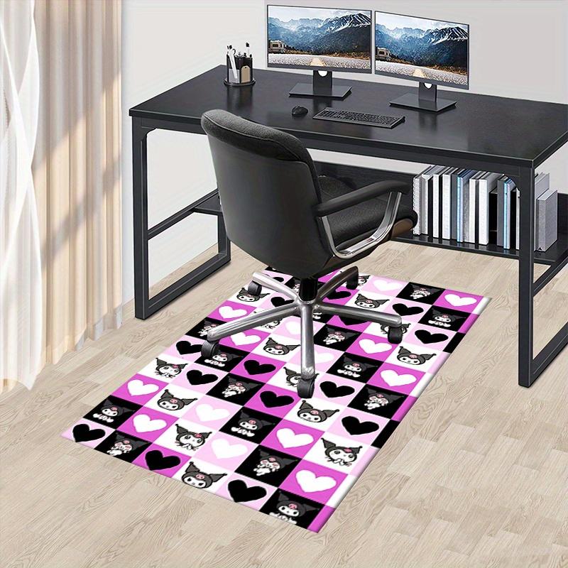 Office Rug Kawaii, Heart Anti-Slip Rug, Machine Washable for Living Room, Bedroom, Office, Multiple Sizes, Bedroom Mat, Decorative Mat, Durable Mat, L