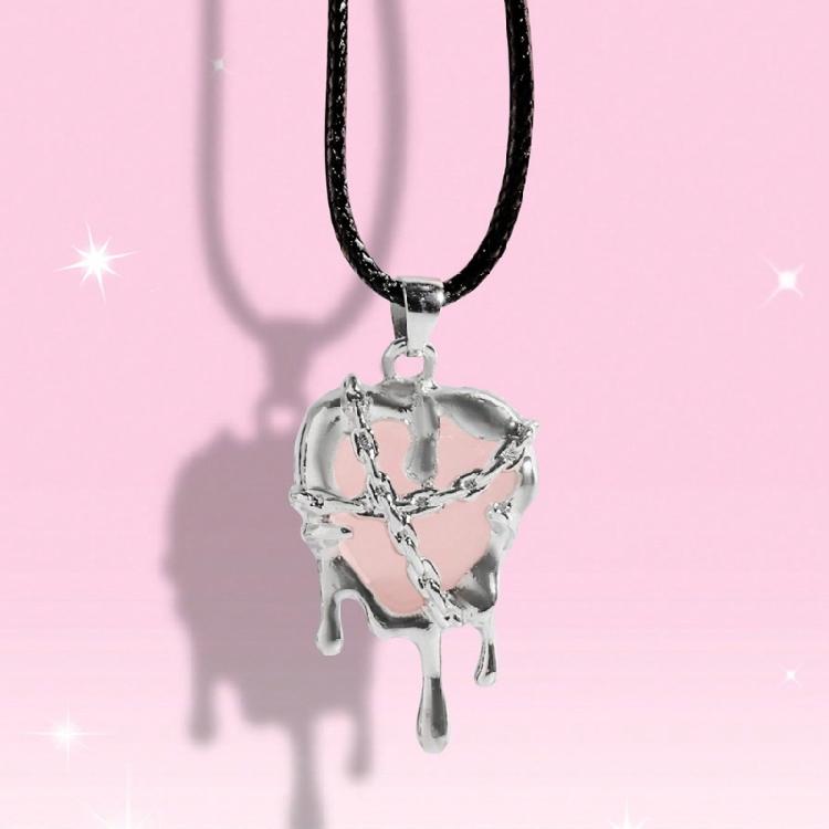 Temperament Love Pendant Necklaces for Women Hip Hop Imprisoned Heart Choker