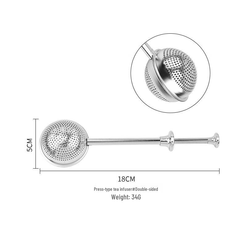 Pabei 304 Stainless Steel Press-Type Ball Tea Infuser