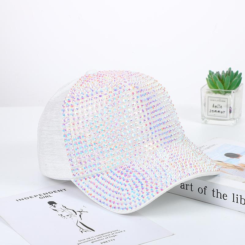 Summer Ladies Baseball Cap Korean Wild Spring and Autumn Rhinestone Caps Fashion Personality Street Highlights Hip-hop Hats
