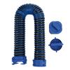 3FT RV Sewer Hose Blue Color Retractable RV Waste Tank Sewer Hose with Double End Fittings