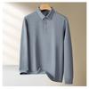 STORN Men's Waffle Long Sleeved POLO Shirt Spring Autumn Casual Top