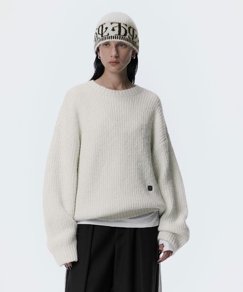 Teulimingbeodeu Spangle Knit Pullover [Ivory]