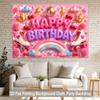 2D Flat Backdrop1pc Birthday Scene Backdrop Banner Polyester Wall Decor For Living Room Bedroom Office Outdoor Decor Party Holiday Gift
