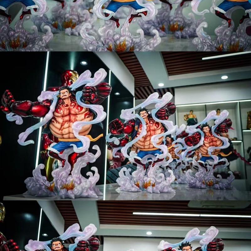 New 40CM One Piece Jt Dream Fourth Gear Ghost Island Luffy Gk Figure One Piece Anime Character Ornaments Cool Desktop Ornaments