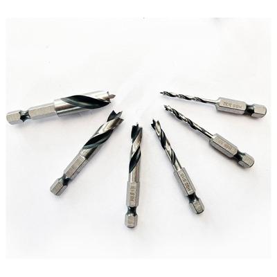 Drill Bit Quick Change Silver 6.35mm For Woodworking