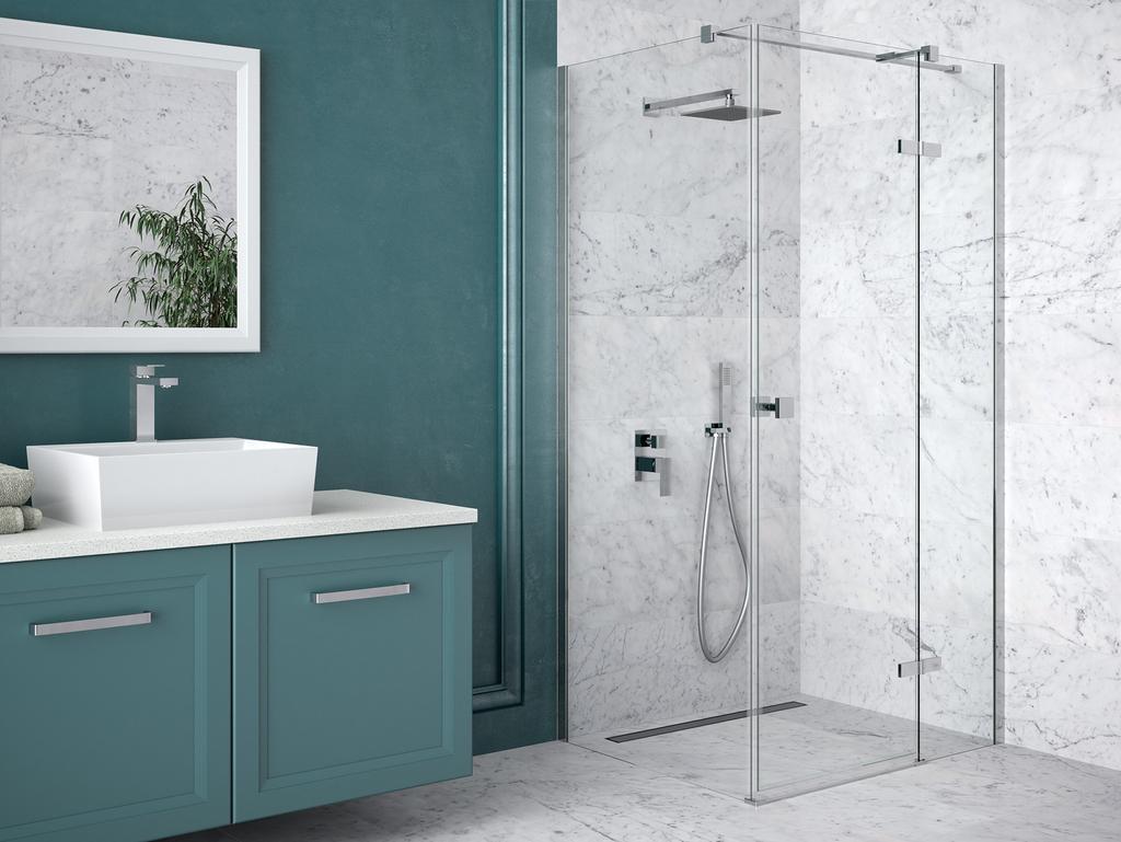 Besco MODERN VARIUM I black concealed shower set