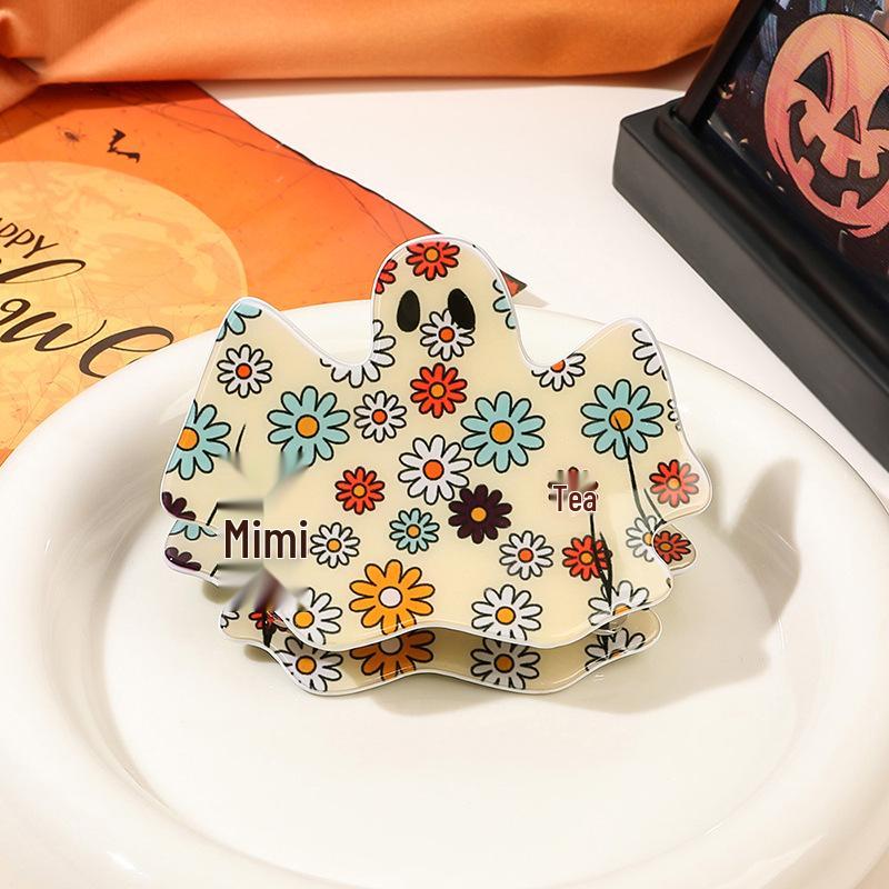 Kreative Halloween Acryl Hai Haarklammer - Damen Einzigartiges Hochsteckfrisur-Accessoire