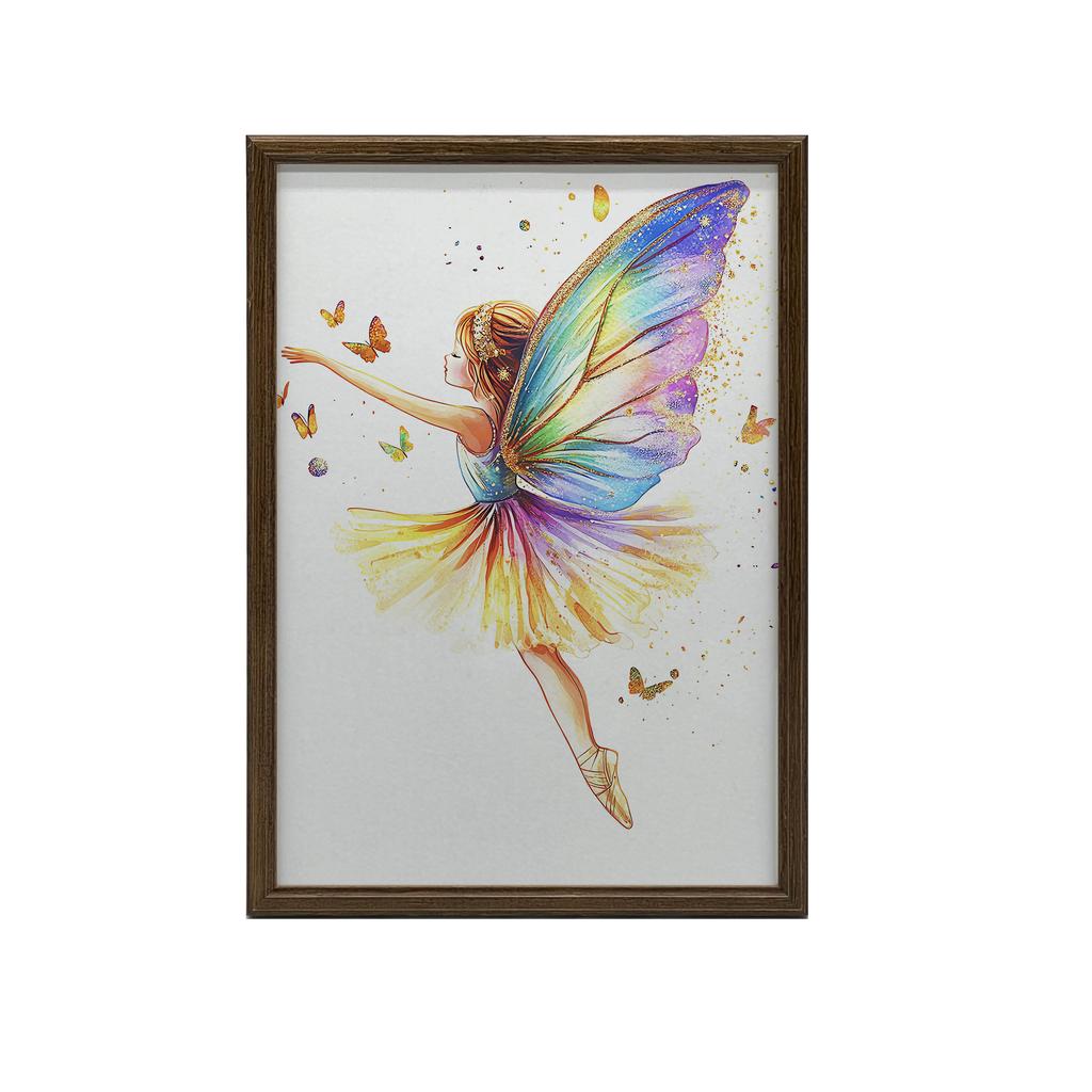 Ballerina W Tańcu - Plakat Dla Małej Tancerki Ballerina W Tańcu - Plakat Dla Małej Tancerki, 50X70 Cm, Bez Ramy, Płótno Premium Na Blejtramie