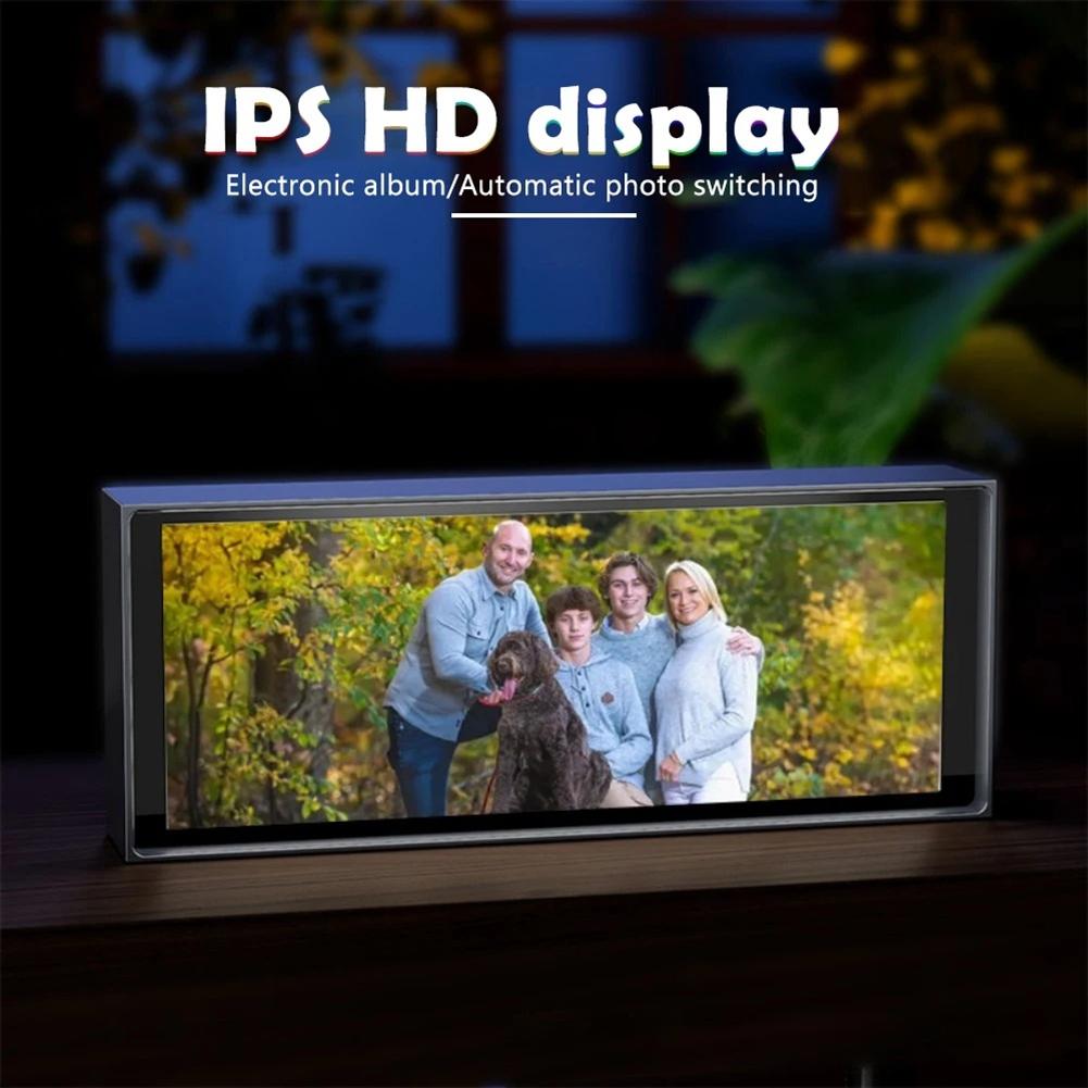 

ABNR Quantum Clock Smart IPS APP Control Color Dispaly Screen Digital Photo Frame Clock