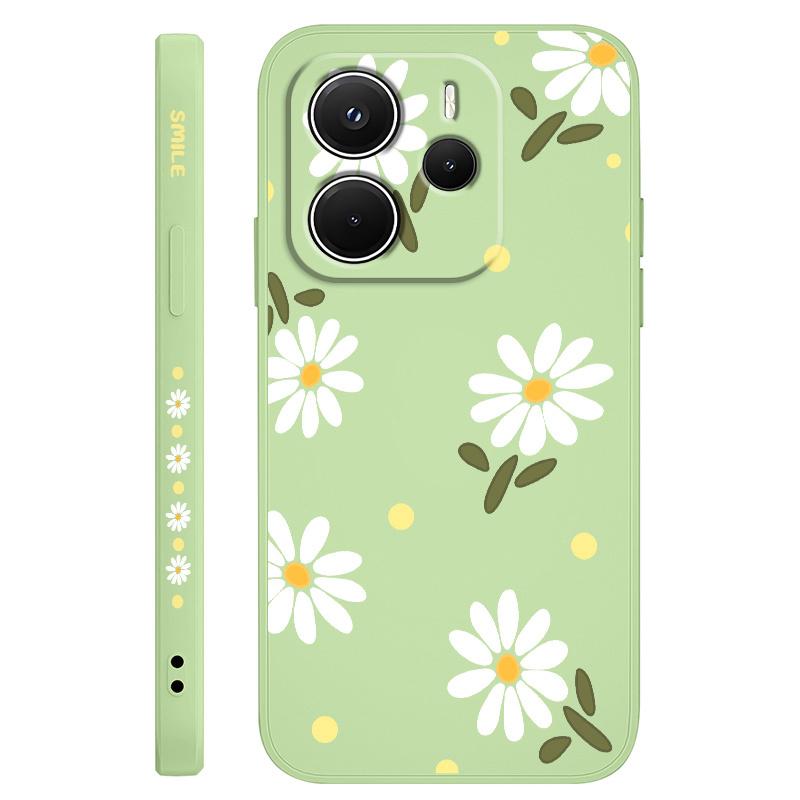 Elegant Daisy Phone Case for Samsung Galaxy A55 A35 A25 A15 5G A24 A23 A22 A32 A52 A52S A71 A72 A51 A05 4G Silicone Cover