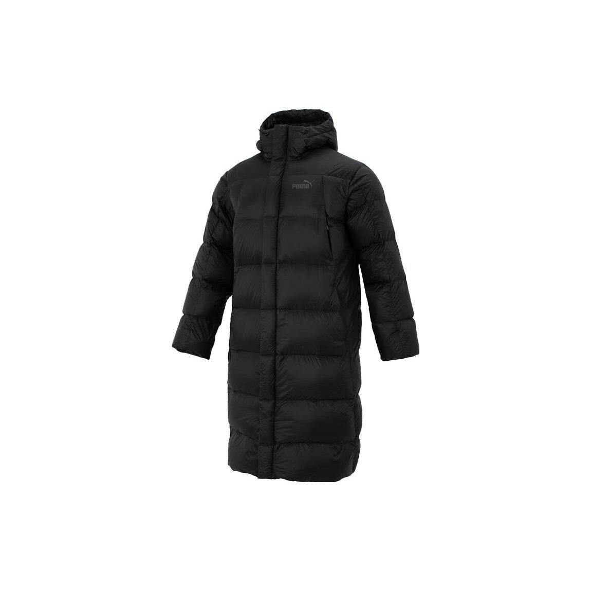 PUMA Down Jackets Men`s Black Hooded