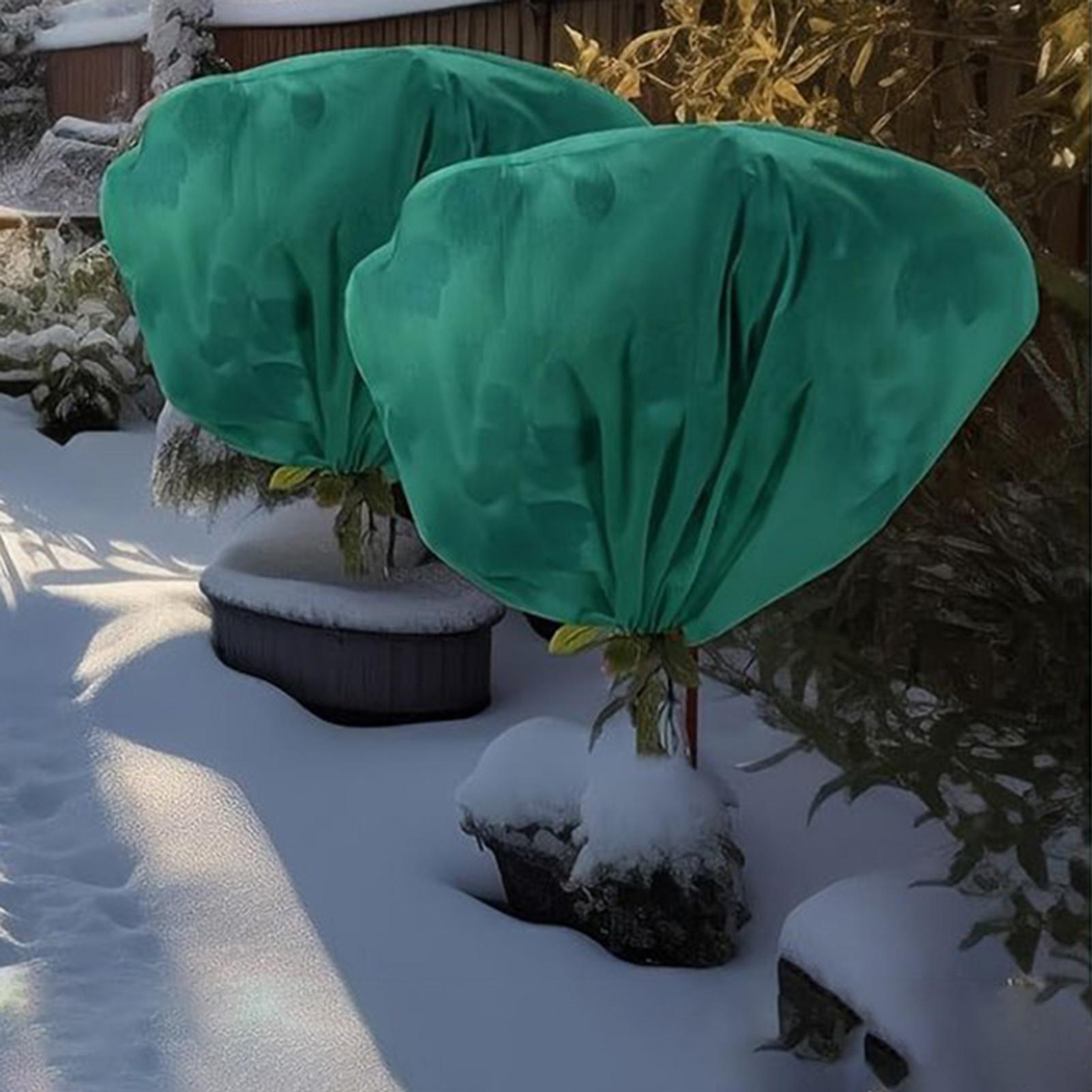 Winter Protection Bag Against Freeze For Plant Cover Shrub Protection Bag Garden Plant With Zip Drawstring Breathable Blankets China Mainland