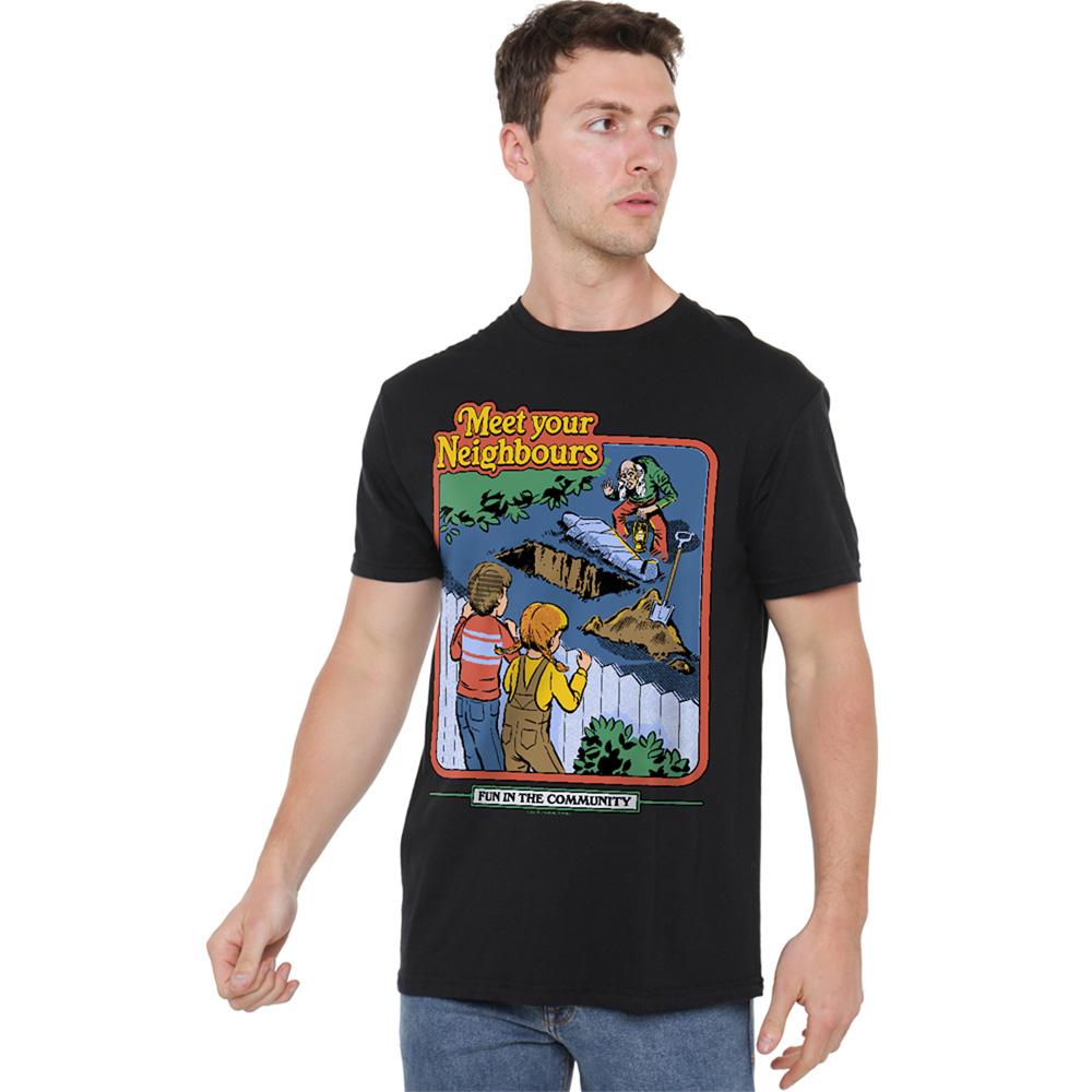 Steven Rhodes Unisex Adult Meet Your Neighbours T-Shirt