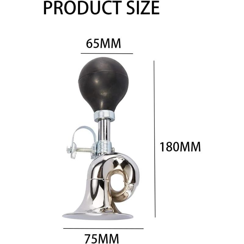 Bike Horn, Classic Metal Horn for Adult and Kids Bike, Fits Most Bicycle Handlebar