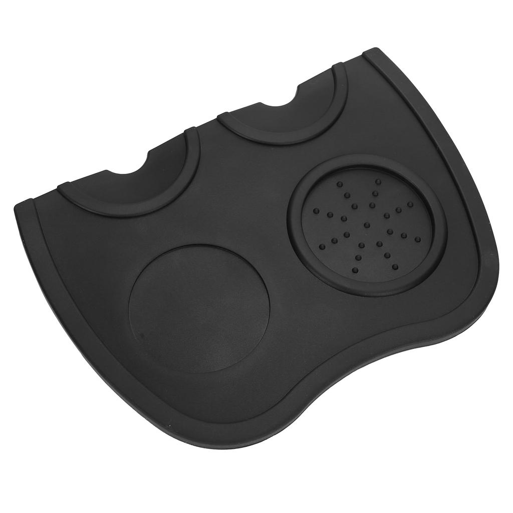Silicone Coffee Tamper Holder Powder Pad Antiskid Coffee Tamper Mat Coffee Making AccessoriesBlack Large Size