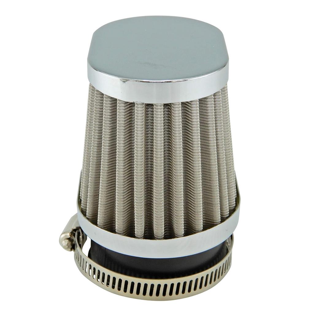 Ager 54mm Oval Power Filter, Stainless Steel, Silver