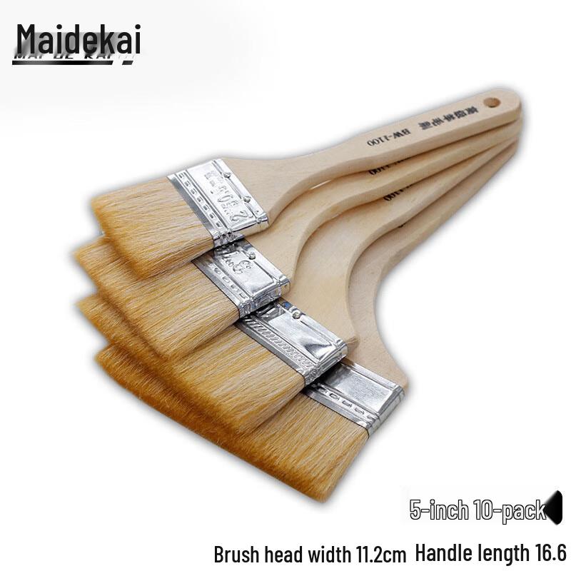Maidekai Multi-purpose Long Handle Wool Brush 5 inch