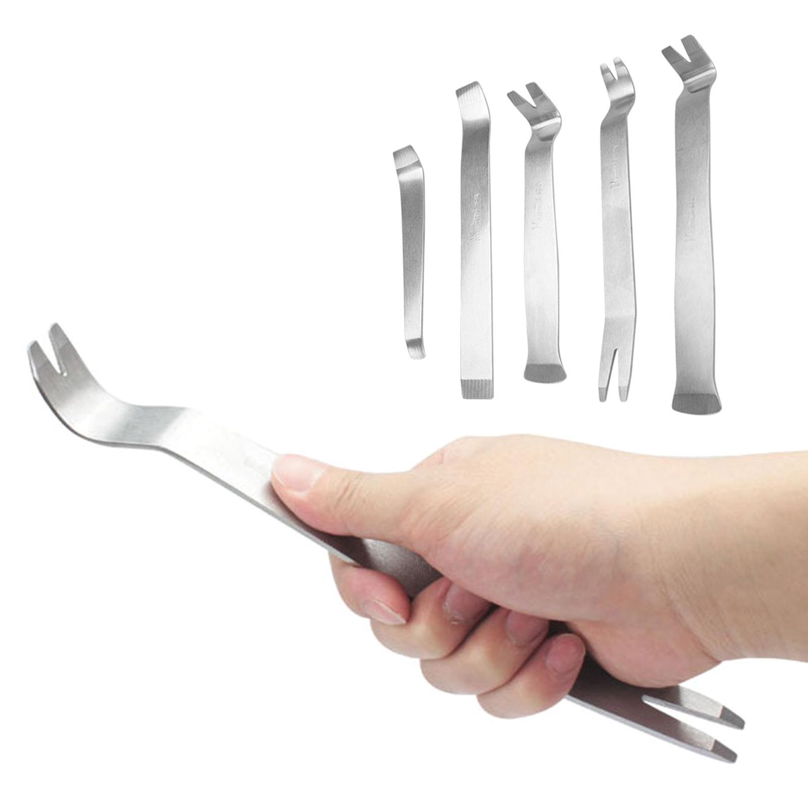 

Наборы инструментов для снятия обшивки автомобильной двери, лезвия для разборки навигации, салон автомобиля, нержавеющая сталь, качели для ремонта 5 шт.