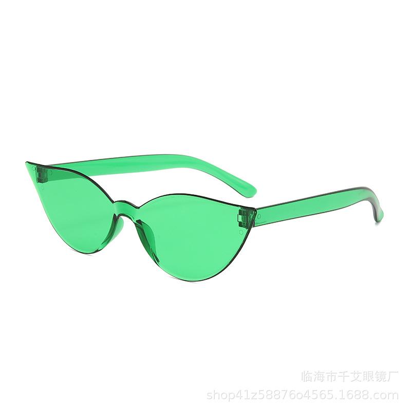 Fashion Cat Eye Sunglasses Candy Color Ultra Y2K Future Individualized Sun Shade Eyeglasses Anti UV400 Driving Shades Female