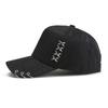 Hot Sale Unisex Y2K Cap Solide Plain Baseball Cap Outstreet Women Cross Metal Decoration Cap Female Trendy Hat