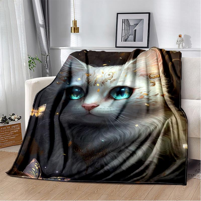 29 Stil Cartoon Niedliche Glückskatze, Perserkatze, Ragdoll Decke, Weiche Überwurfdecke für Zuhause Schlafzimmer Bett Sofa Überwurfdecke Kinder
