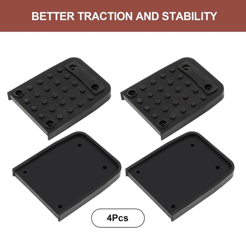 

Rubber Antislip Stilts Foot Pad for Enhances Grip Stability in Indoor Decoration Outdoor Performances Includes 16 Screws CN