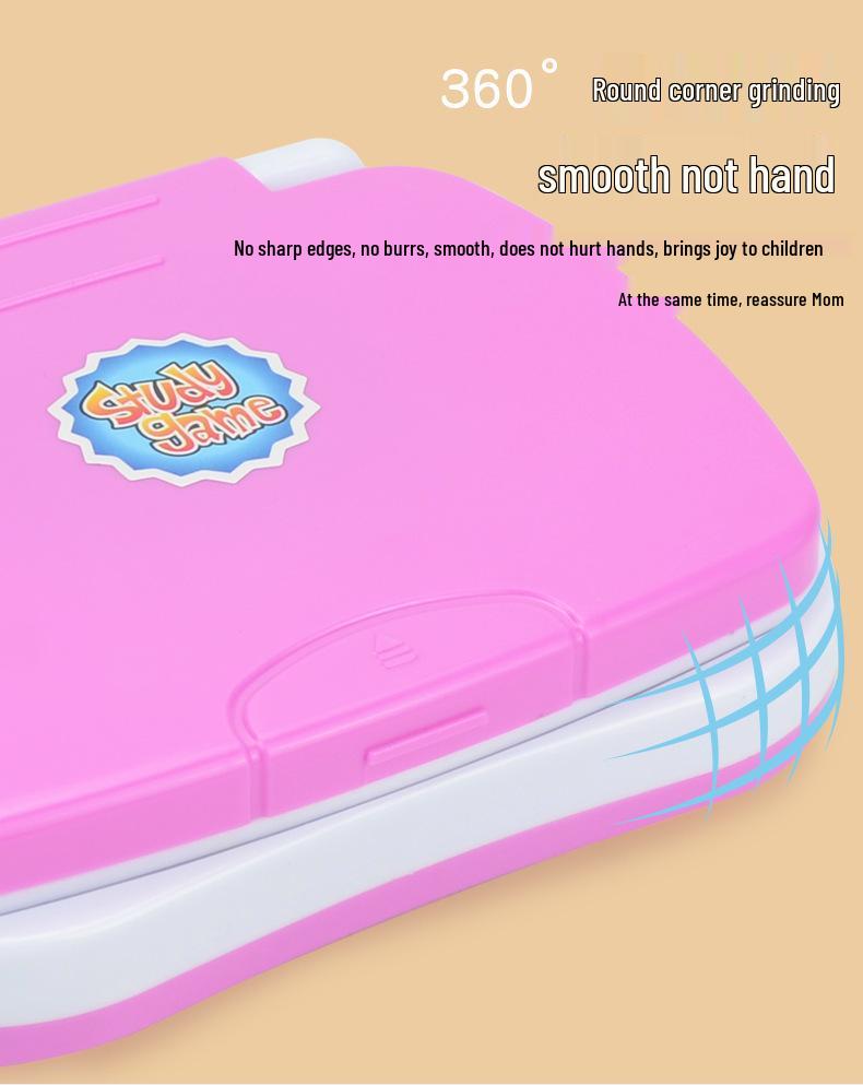 Cross English Toddler Learning Laptop Toy - Early Education Handheld Typewriter Model