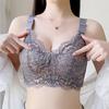 Summer Bra Women's Thin Bra Women's Underwire Bra Gathered Chest Gathered Accessory Bra Plus Size Bra