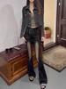 Versatile 2024 Trendy Low-Waisted Slimming Stretch Denim Micro-Flare Jeans