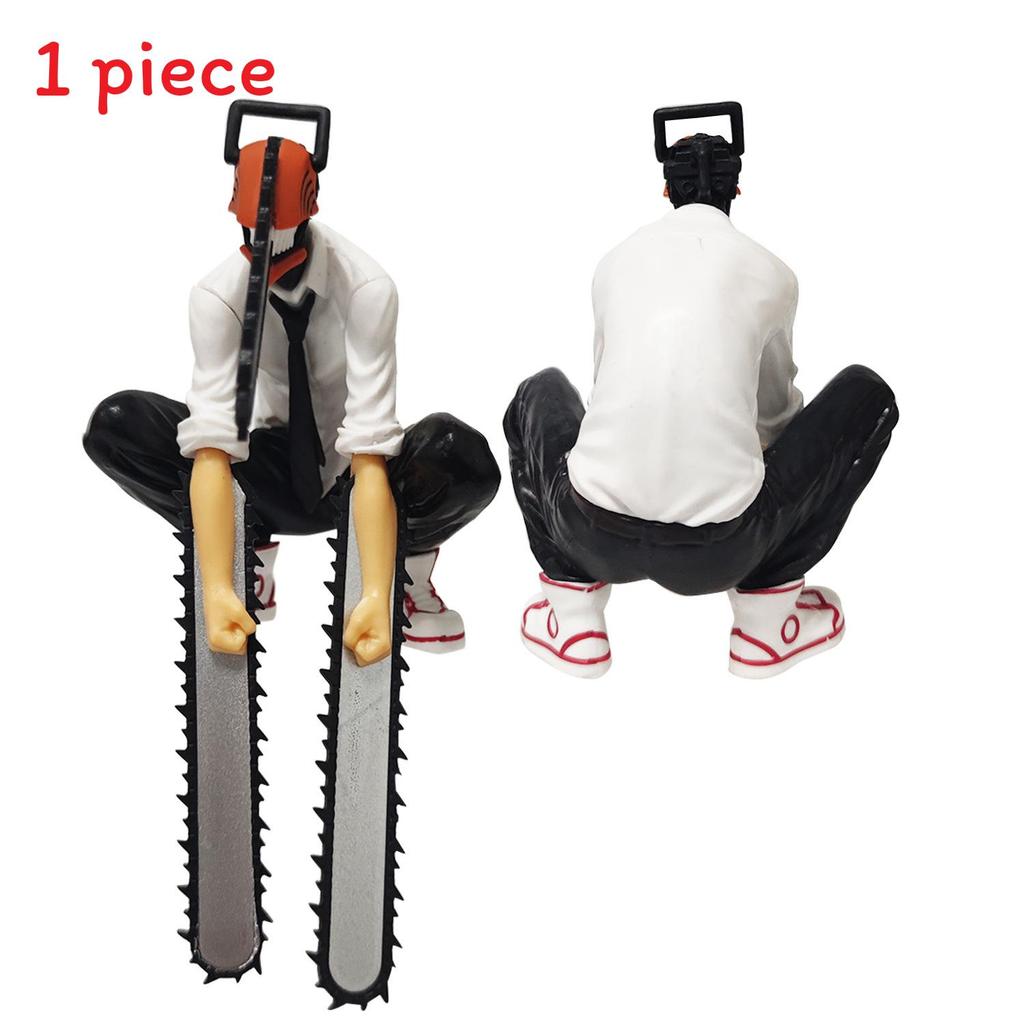 

Pvc Anime Figure Sit Pose Chainsaw Man Collectible Model For Fans And Giftgiving Sitting